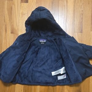 Patagonia Kids Dark Blue Hooded Puffer Jacket